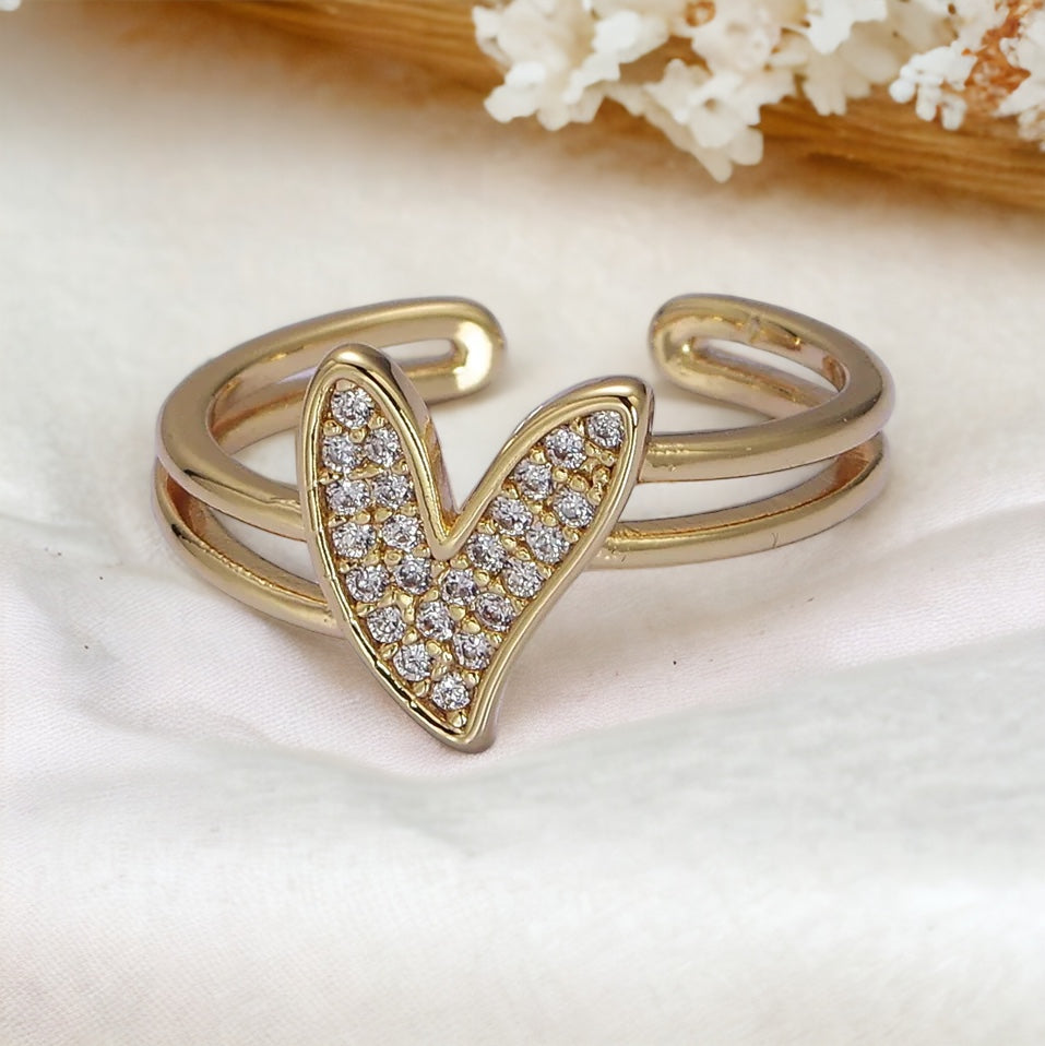 Sonia® | Mabilia Double Band Heart Ring