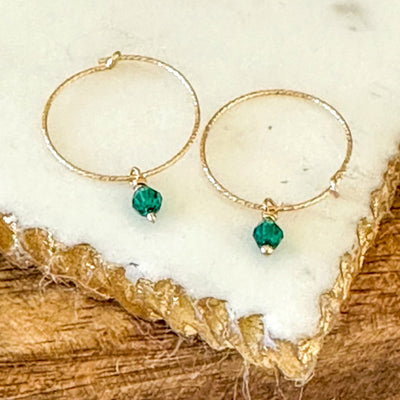 Gabriela® | Oria Mini Sparkle Hoop Earrings