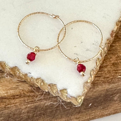 Gabriela® | Oria Mini Sparkle Hoop Earrings