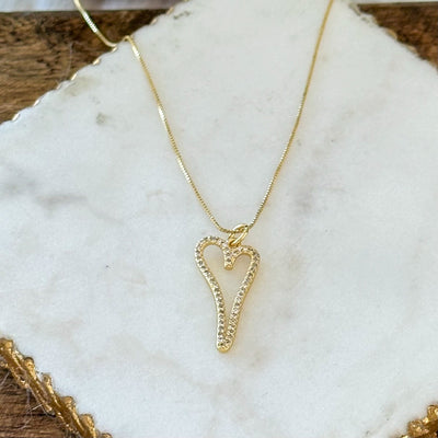 Flavia® | Orabella Gold Heart Necklace