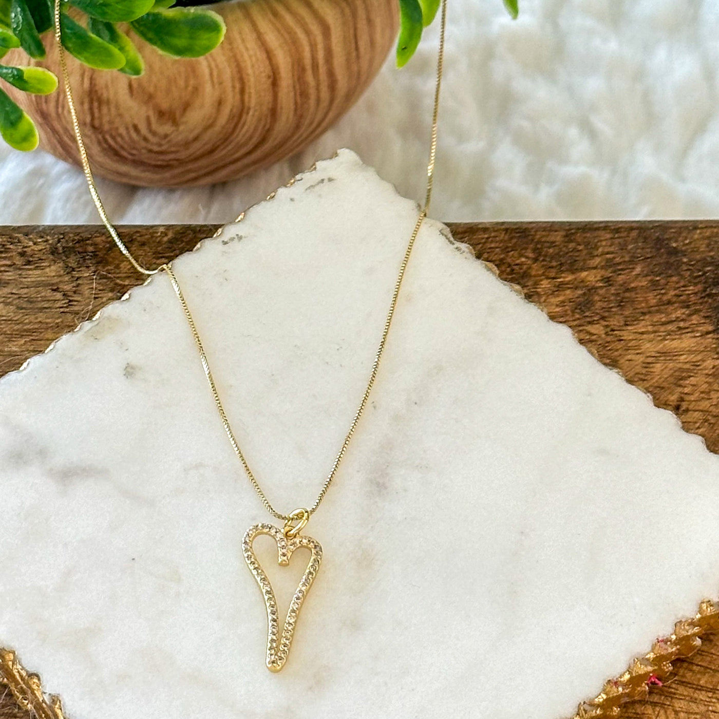 Flavia® | Orabella Gold Heart Necklace