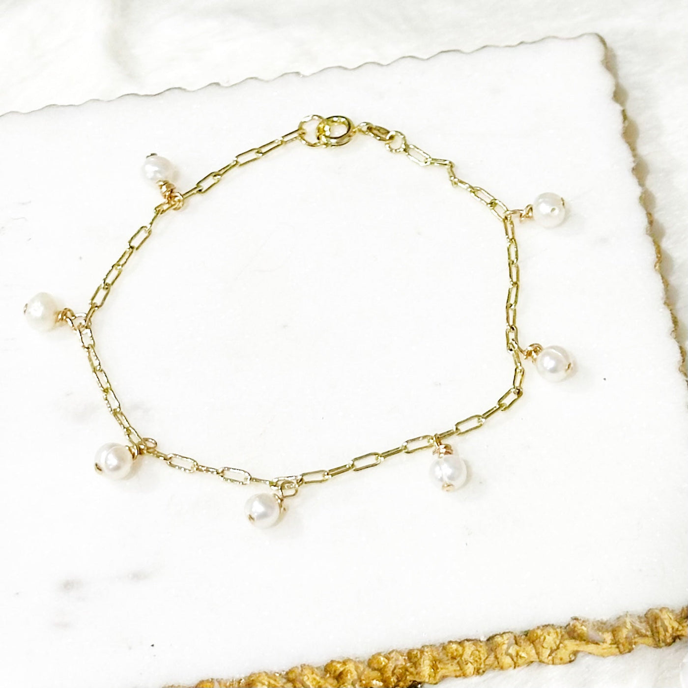 Miriam® | Gina Mini Pearl Charm Bracelet
