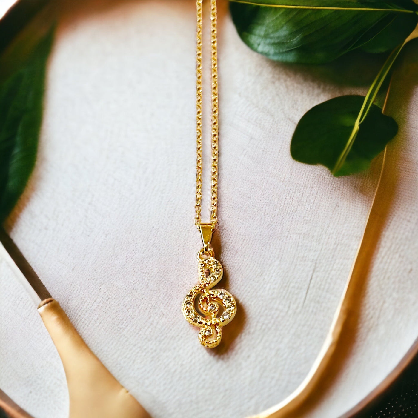 Galatea® | Aria Treble Clef Pendant Necklace
