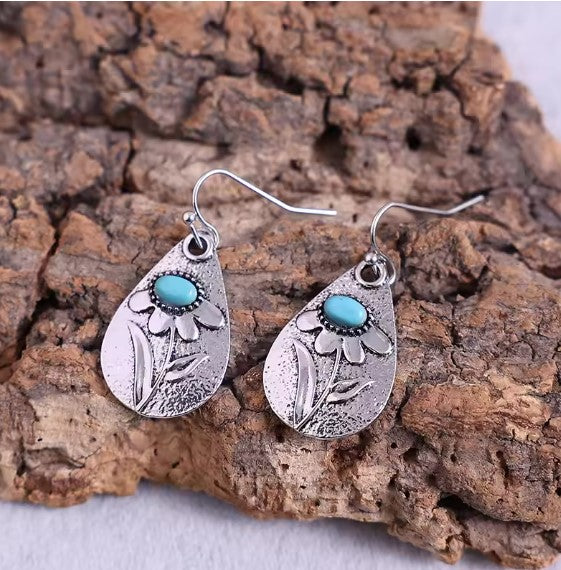 Delia® | Silver Vintage Enchanted  Earrings