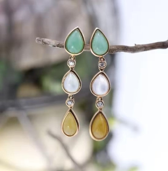 Josefina® | Vintage Waterdrop Silver Earrings