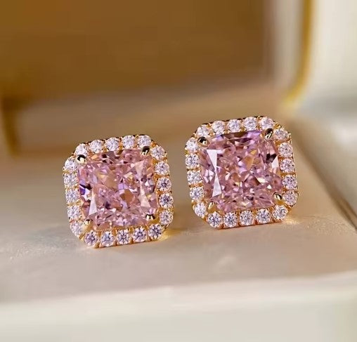Poppy® | Charming Dazzling Pink Stone Earrings