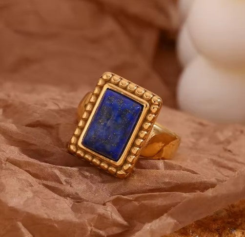 Cecilia® | Natural Blue Stone Ring