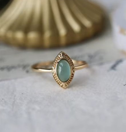 Claudia® | Natural Olivine Adjustable Ring