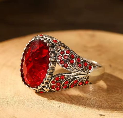 Wilma® | Vintage Red Stone Butterfly Ring