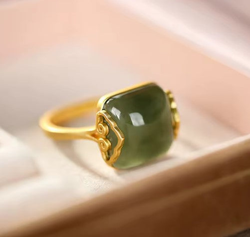 Summer® | Vintage Auspicious Clouds Adjustable Ring