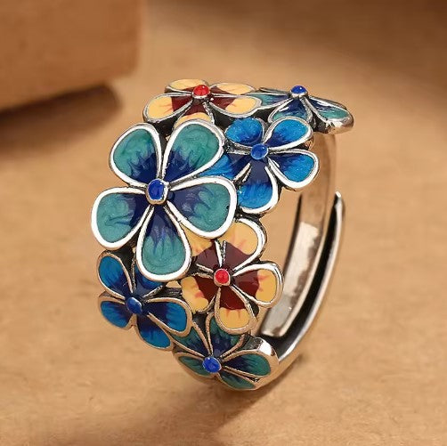 Fernanda® | Vintage Flowery Adjustable Ring