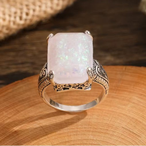 Ursula® | Vintage Square Opal Stone Ring