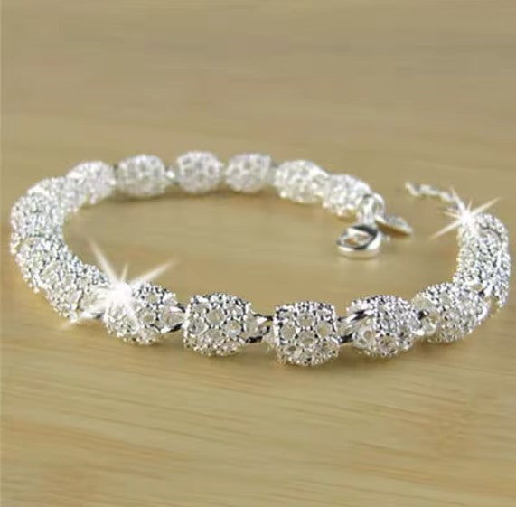 Arethusa® | Silver Hollow Lantern Ball Charm Bracelet