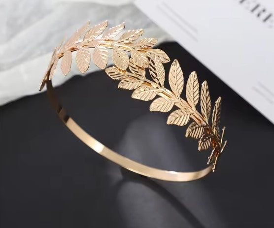 Olga® | Gold Color Leaf Charming Bangles Bracelet