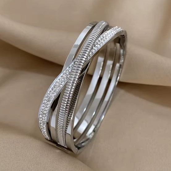 Inés® | Vintage Zirconia Rhinestone Bangles Bracelets