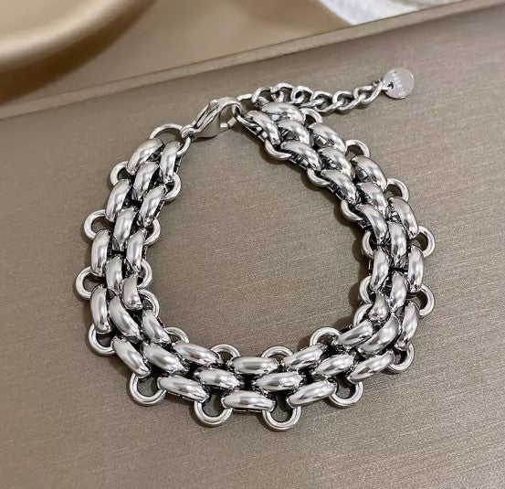 Zaira® | Vintage Chain Silver Bracelet