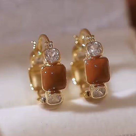 Teresa® | Vintage Exquisite Brown Zircon Earring