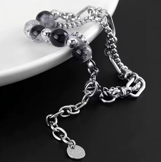 Karen® | Vintage Crystal Beaded Chain Bracelet