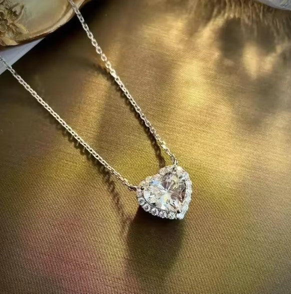 Tove® | Crystal Silver Layered Drop Necklace