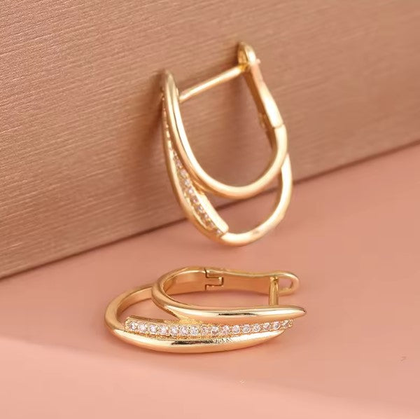 Fernanda® | Elegant Fashion White Zircon Earrings