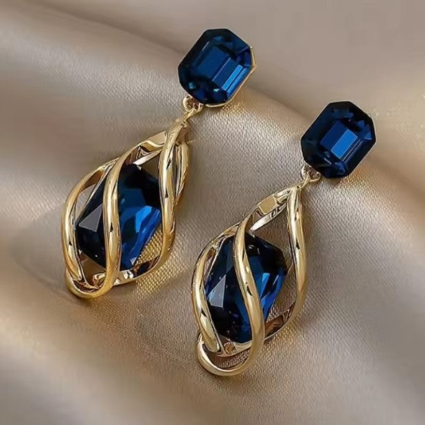 Beatrix® | Vintage Blue Stone Drop Earrings