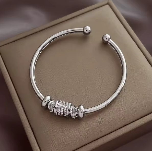 Azucena® | Vintage Cubic Zircon Adjustable Cuff Bracelet
