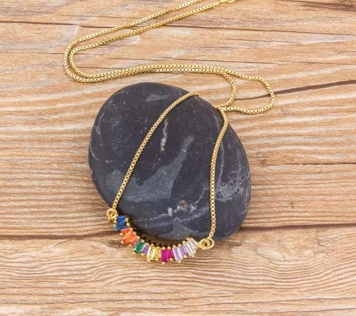 Cielo® | Vintage Zirconia Chain Necklace
