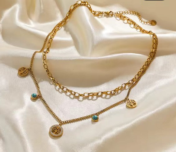 Brianna® | Multi-layer Chains Gold Necklace