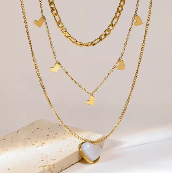 Camila® | Heart Layered Gold Necklace