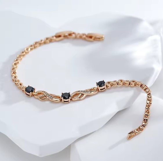 Juniper® | Celeste Natural Black Stone Bracelet