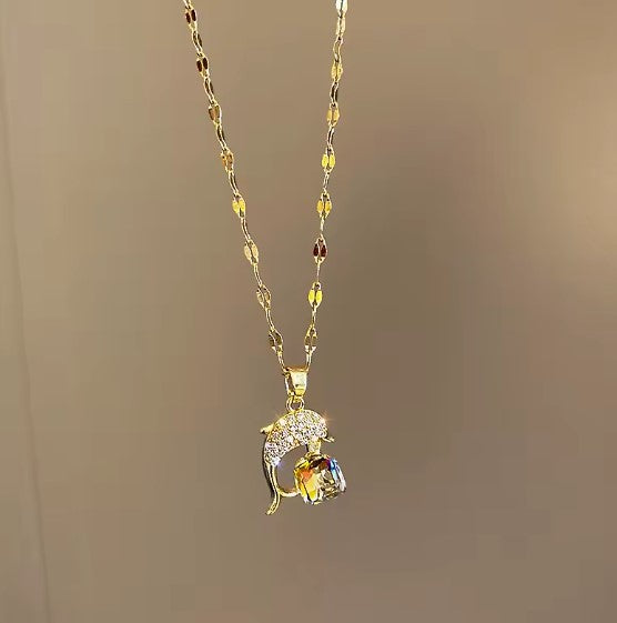Patricia® | Elegant Crystal Dolphin Necklace