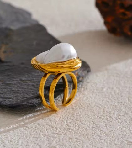 Rosalie® | Vintage Pearl Vintage Open Ring