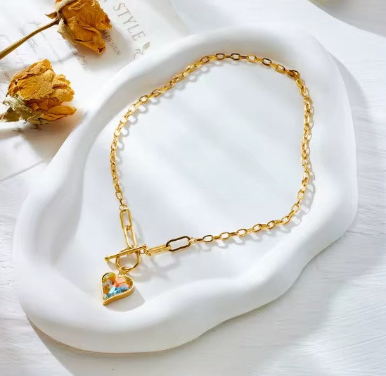 Esmeralda® | Dazzling Heart Pendant Necklace