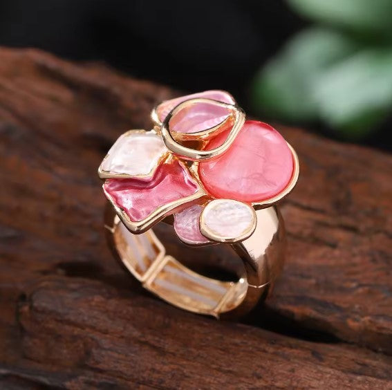 Sonia® | Vintage Pink Drip Oil Adjustable Ring