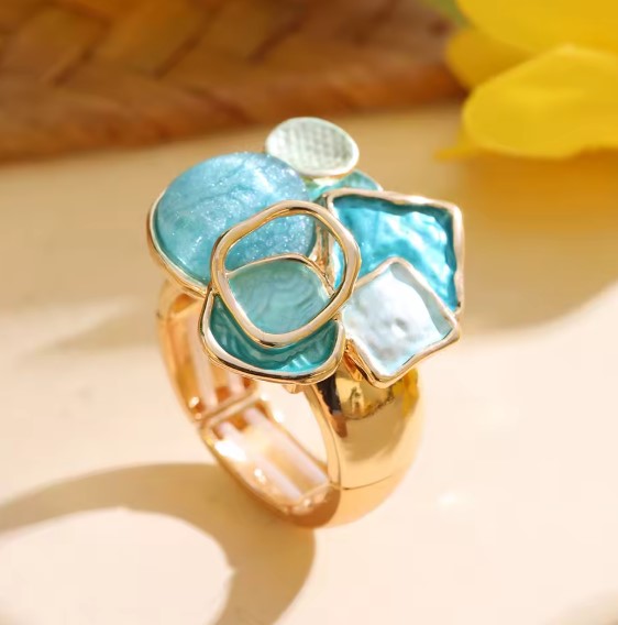 Gilda® | Vintage Water Blue Adjustable Ring