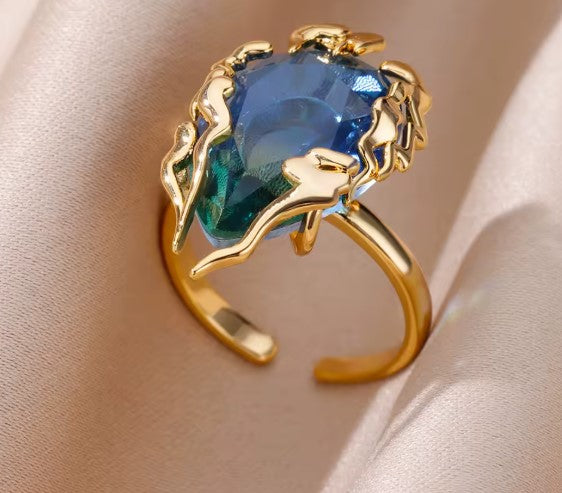 Ramona® | Zircon Flame Drop Adjustable Ring