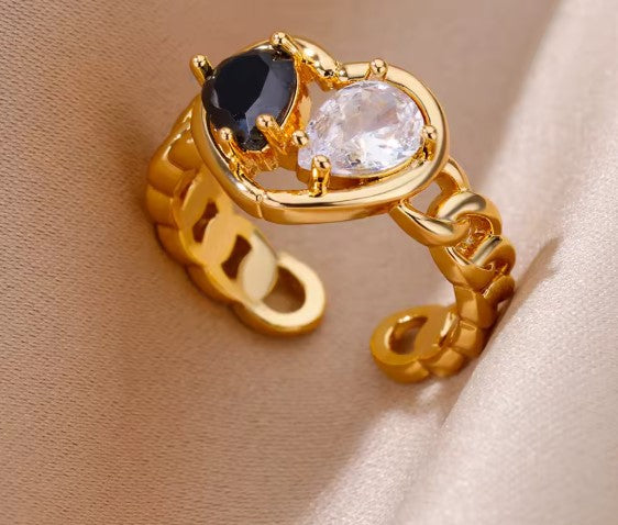 Alejandra® | Vintage Zircon Stone Adjustable Ring