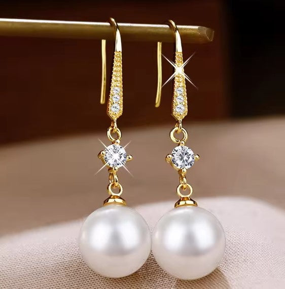 Sandra® | Luxury Zircon Pearl Dangle Earrings