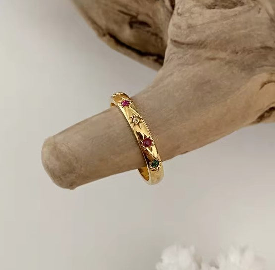 Rosalía® | Retro Zircon Sun Adjustable Ring
