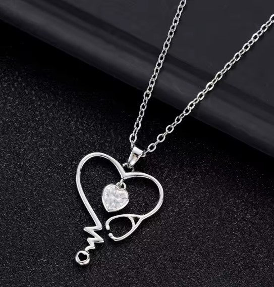 Selkie® | Chic Designed Love Pendant Silver Necklace