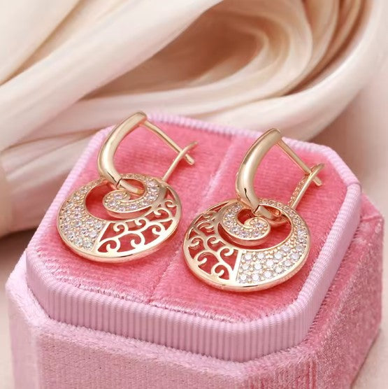 Tamara® | Rose Gold Crystal Drop Earrings