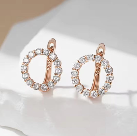 Vesper® | Crystal Zircon Rose Gold Earrings
