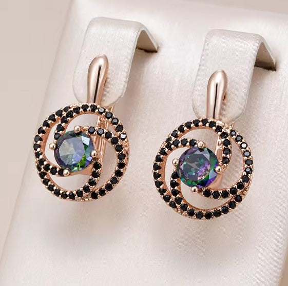Ida® | Colorful Natural Zircon Drop Earrings