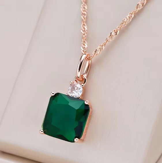 Tatiana® | Elegant Green Stone Necklace