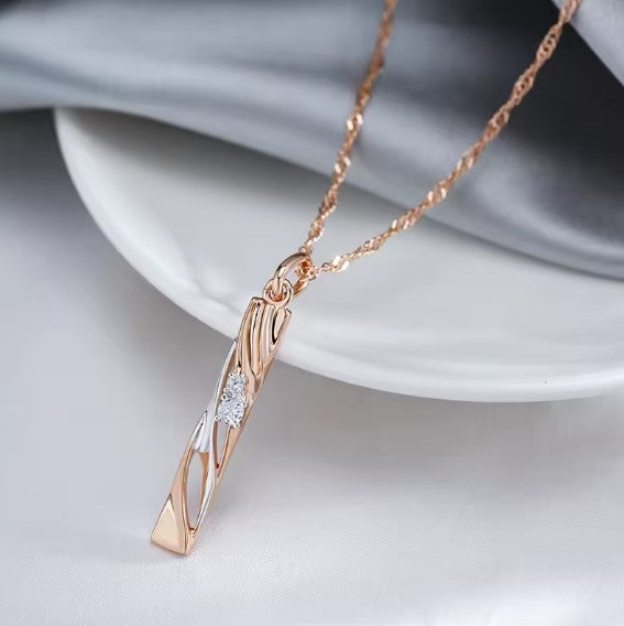 Berta® | Elegant Hollow Zircon Pendant Necklace