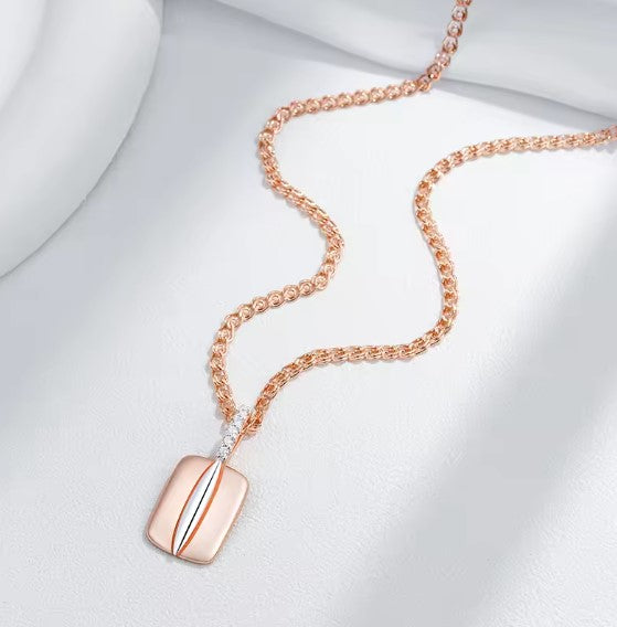 Isolde® | Shiny Natural Zircon Square Necklace