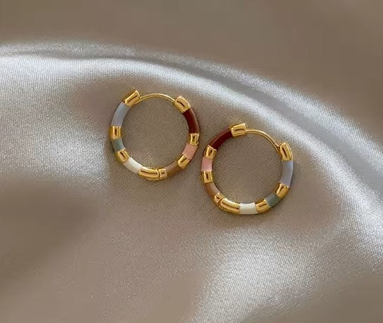 Hesperia® | Colorful Mini Round Earrings