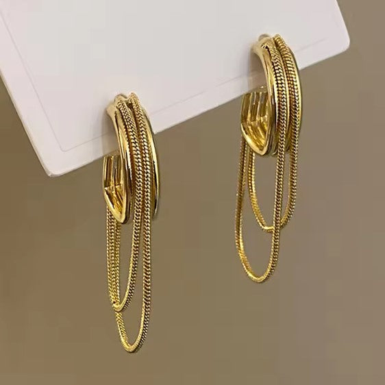 Shay® | Classic Tassel Gold Earrings