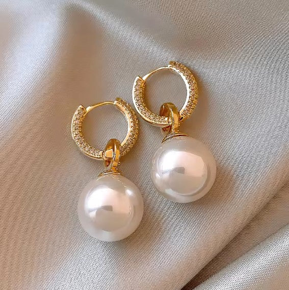 Sylvie® | Vintage Micro Zircon Pearl Earrings