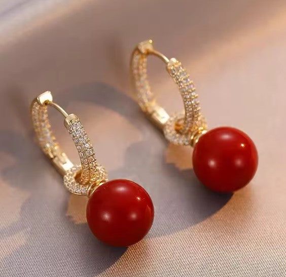 Irene® | Elegant Micro Zircon Red Earrings
